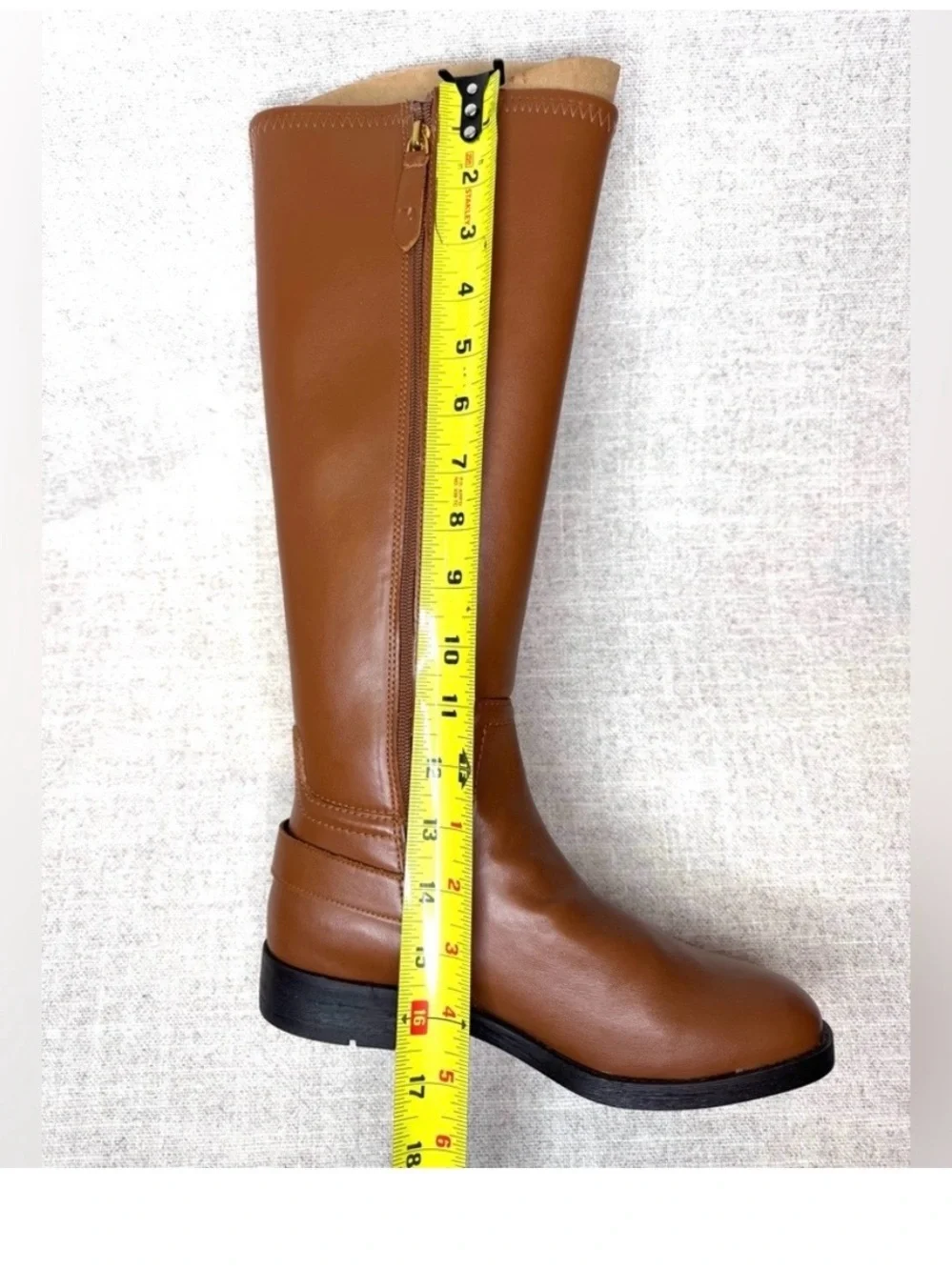 New - Franco Sarto Stretch Merina brown knee riding high boots size 7M preppy